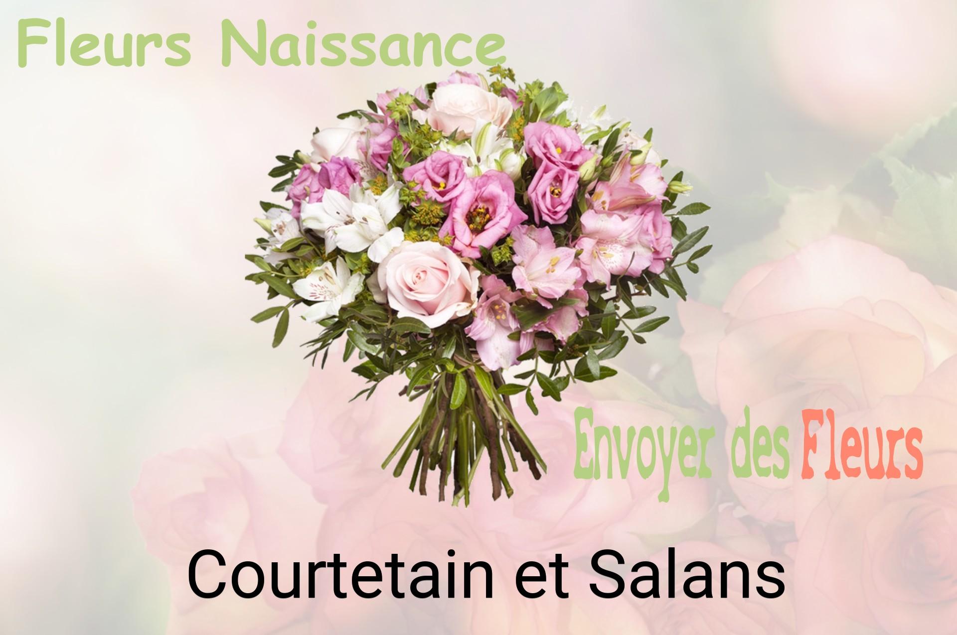 Bouquet de fleurs de naissance livré à Courtetain-et-Salans